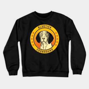 Bluetick Coonhound Dog Portrait Crewneck Sweatshirt